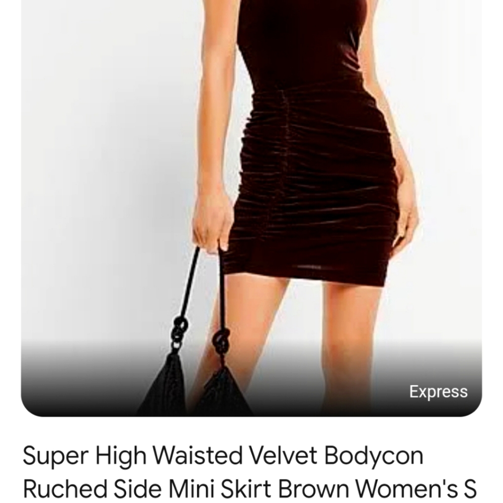 Express, Ruched Skirt: Small